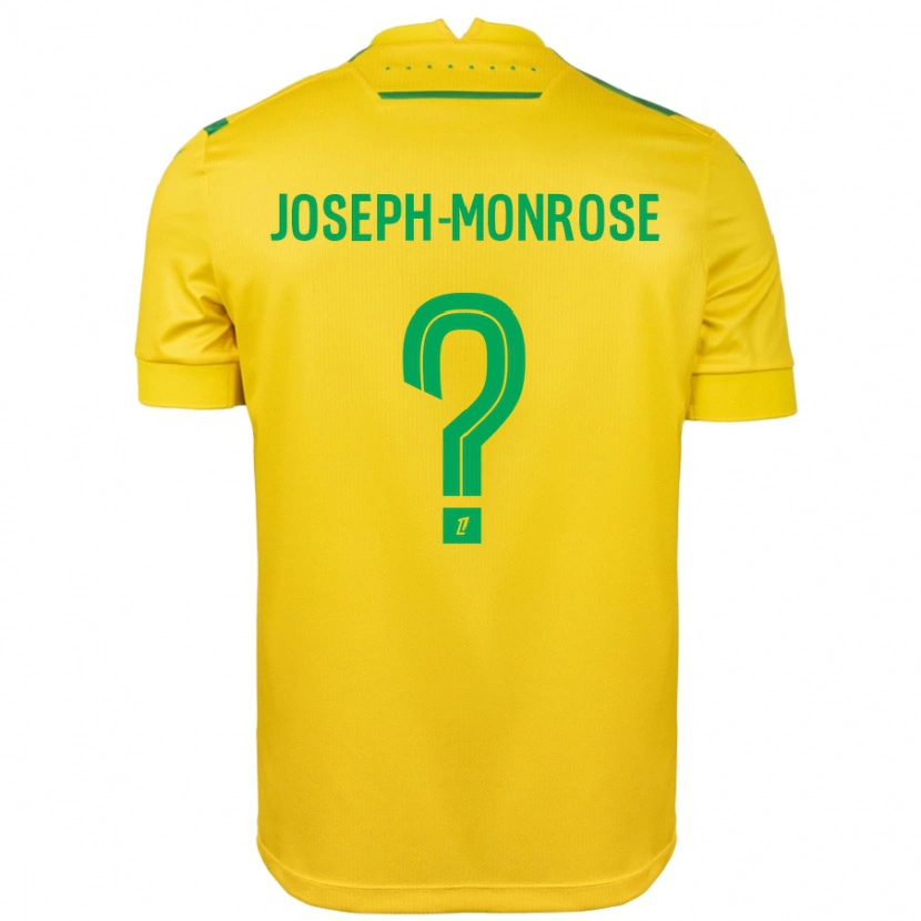 Danxen Niño Camiseta Florian Joseph-Monrose #0 Amarillo Verde 1ª Equipación 2024/25 La Camisa