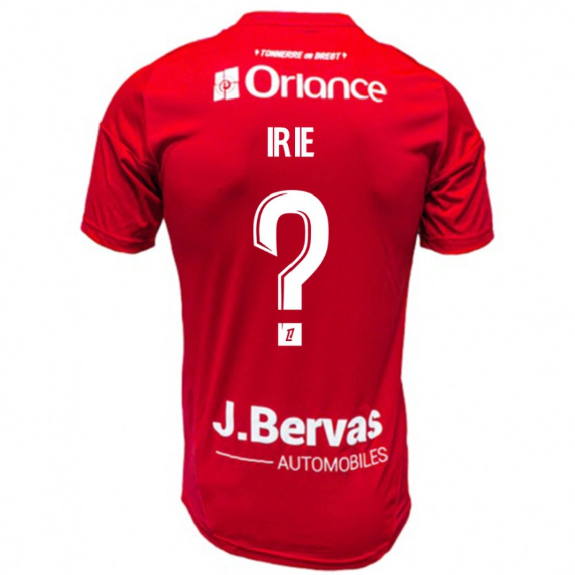 Danxen Niño Camiseta Paris Irie #0 Rojo Blanco 1ª Equipación 2024/25 La Camisa