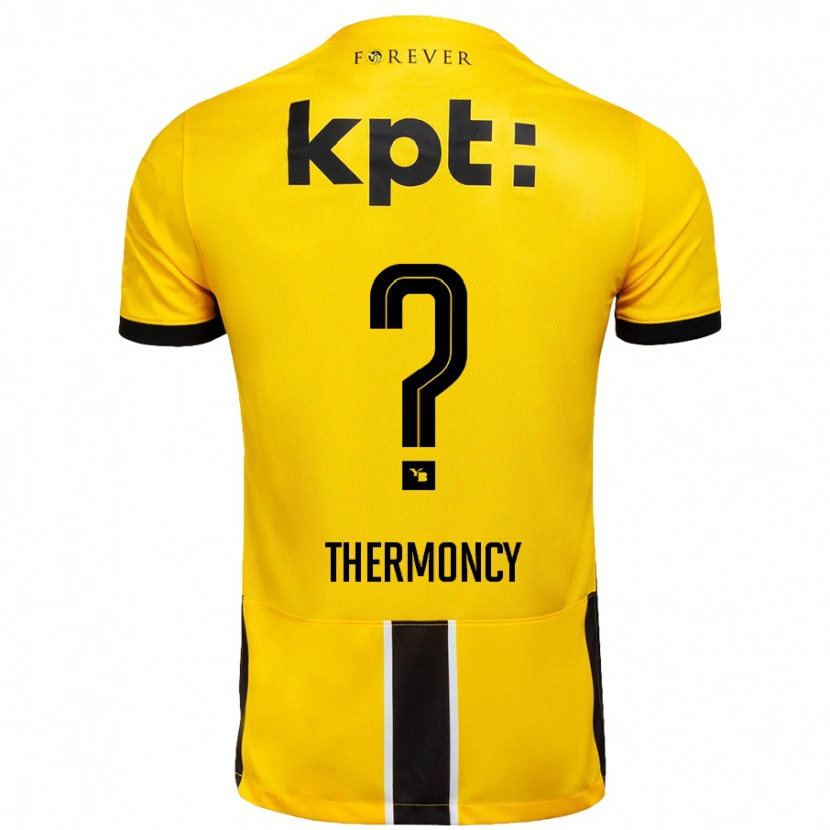 Danxen Niño Camiseta Keeto Thermoncy #0 Amarillo Negro 1ª Equipación 2024/25 La Camisa