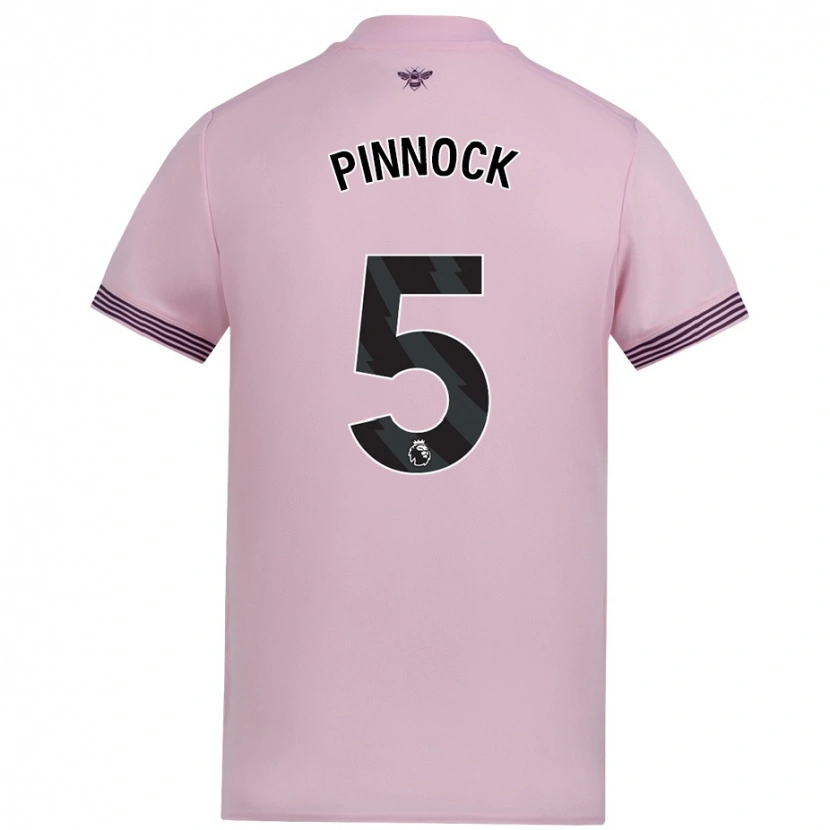 Danxen Niño Camiseta Ethan Pinnock #5 Rosa 2ª Equipación 2024/25 La Camisa