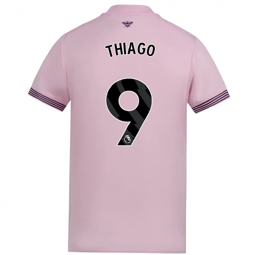 Danxen Niño Camiseta Igor Thiago #9 Rosa 2ª Equipación 2024/25 La Camisa