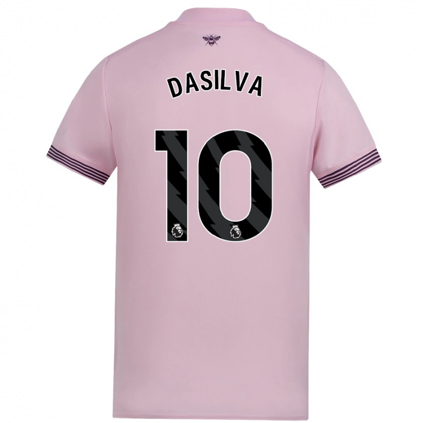 Danxen Niño Camiseta Josh Dasilva #10 Rosa 2ª Equipación 2024/25 La Camisa