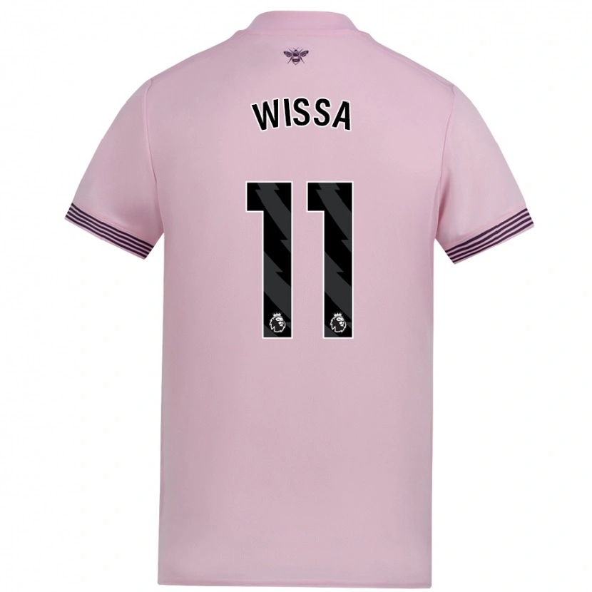 Danxen Niño Camiseta Yoane Wissa #11 Rosa 2ª Equipación 2024/25 La Camisa