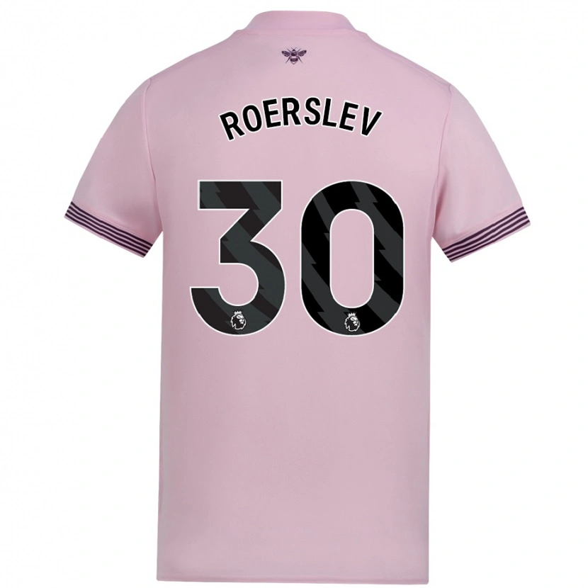 Danxen Niño Camiseta Mads Roerslev #30 Rosa 2ª Equipación 2024/25 La Camisa