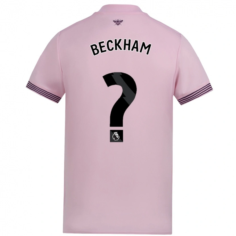 Danxen Niño Camiseta Romeo Beckham #0 Rosa 2ª Equipación 2024/25 La Camisa