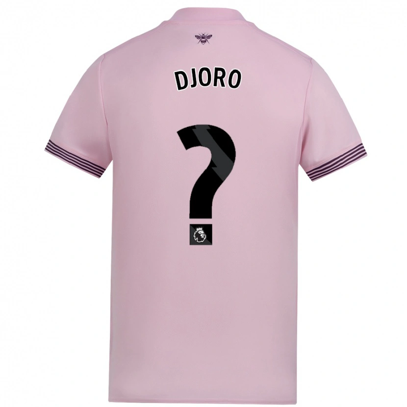 Danxen Niño Camiseta Josh Djoro #0 Rosa 2ª Equipación 2024/25 La Camisa