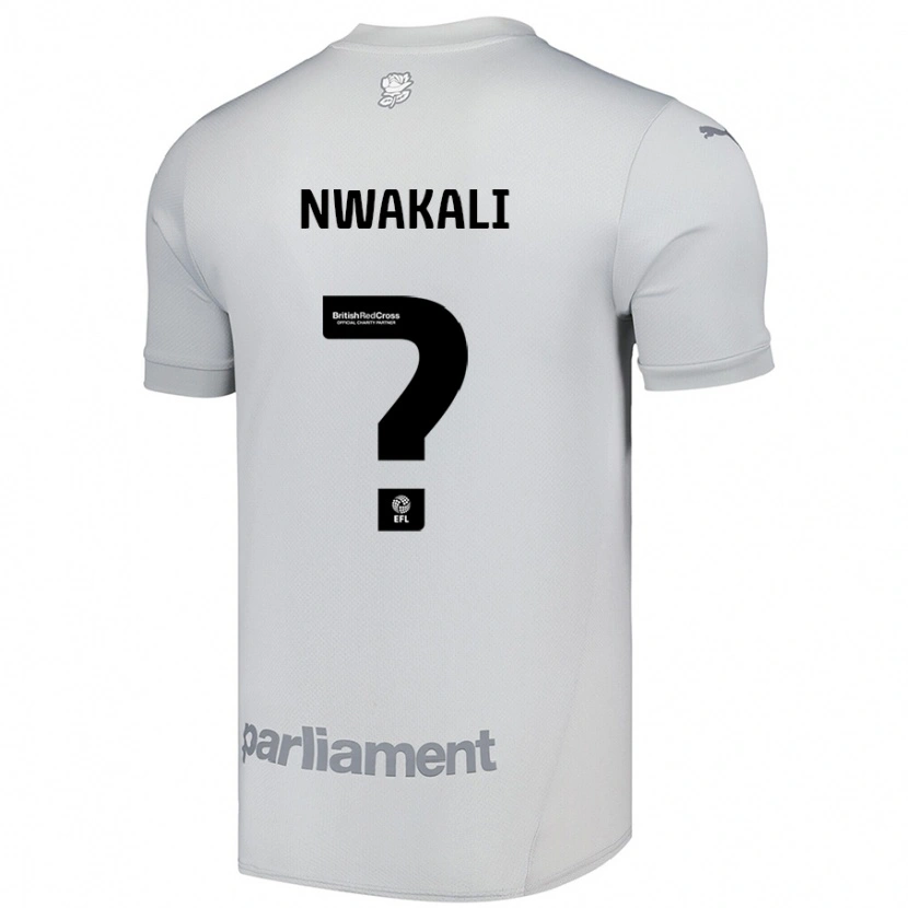 Danxen Niño Camiseta Kelechi Nwakali #0 Gris Plata 2ª Equipación 2024/25 La Camisa