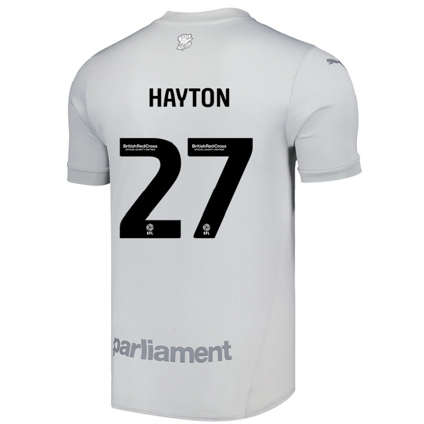 Danxen Niño Camiseta Adam Hayton #27 Gris Plata 2ª Equipación 2024/25 La Camisa