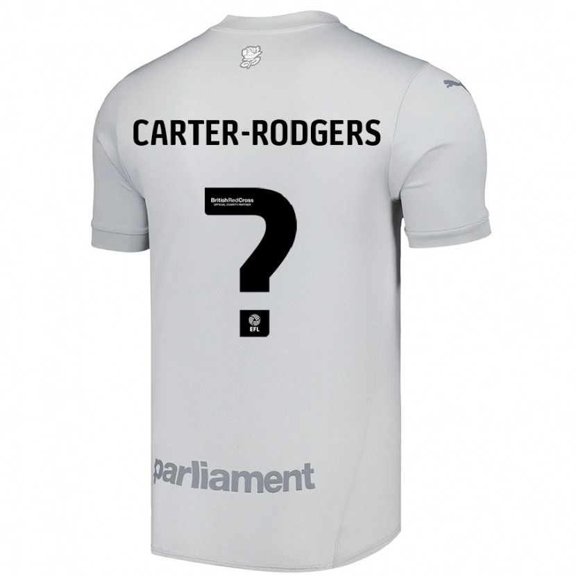 Danxen Niño Camiseta Trent Carter-Rodgers #0 Gris Plata 2ª Equipación 2024/25 La Camisa