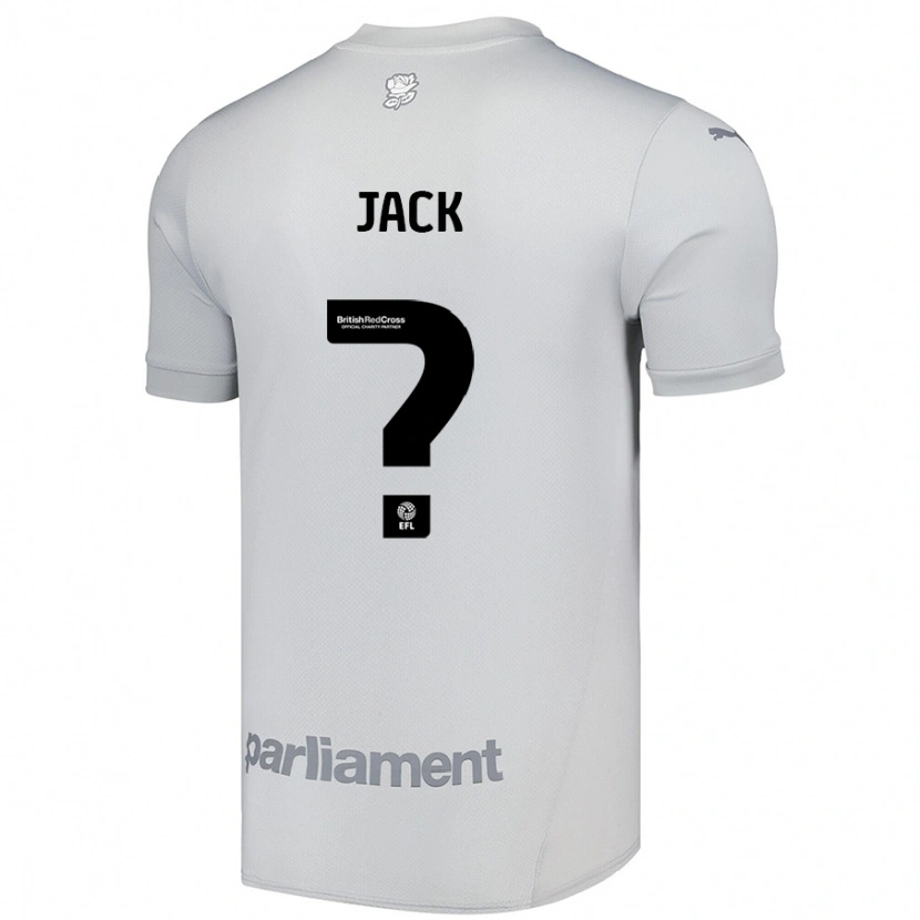 Danxen Niño Camiseta Jack Woodcock #0 Gris Plata 2ª Equipación 2024/25 La Camisa