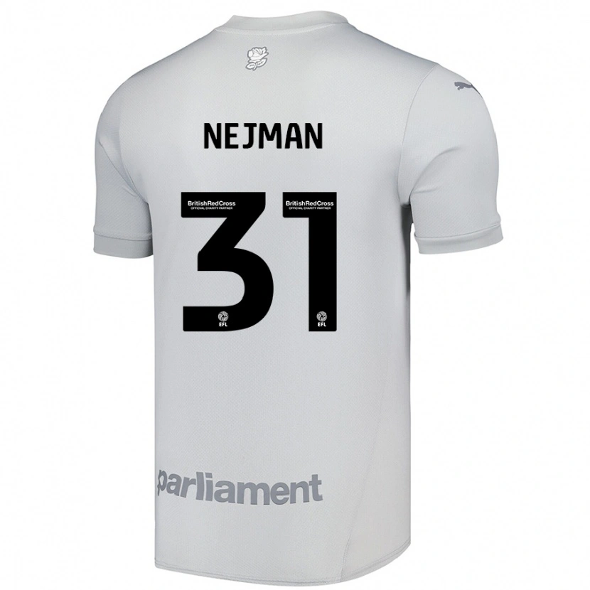 Danxen Niño Camiseta Harrison Nejman #31 Gris Plata 2ª Equipación 2024/25 La Camisa