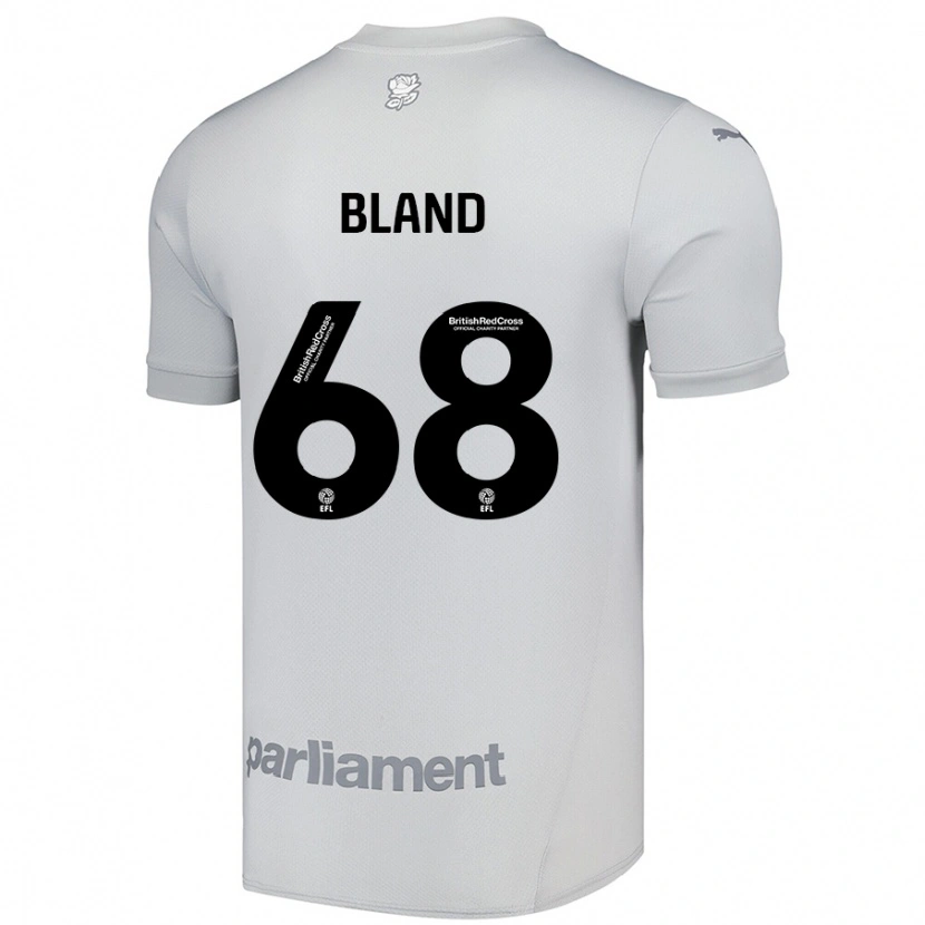 Danxen Niño Camiseta Jonathan Bland #68 Gris Plata 2ª Equipación 2024/25 La Camisa