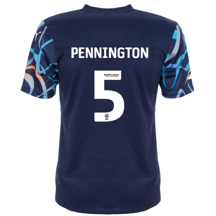 Danxen Niño Camiseta Matthew Pennington #5 Azul Marino 2ª Equipación 2024/25 La Camisa