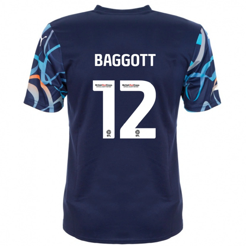 Danxen Niño Camiseta Elkan Baggott #12 Azul Marino 2ª Equipación 2024/25 La Camisa