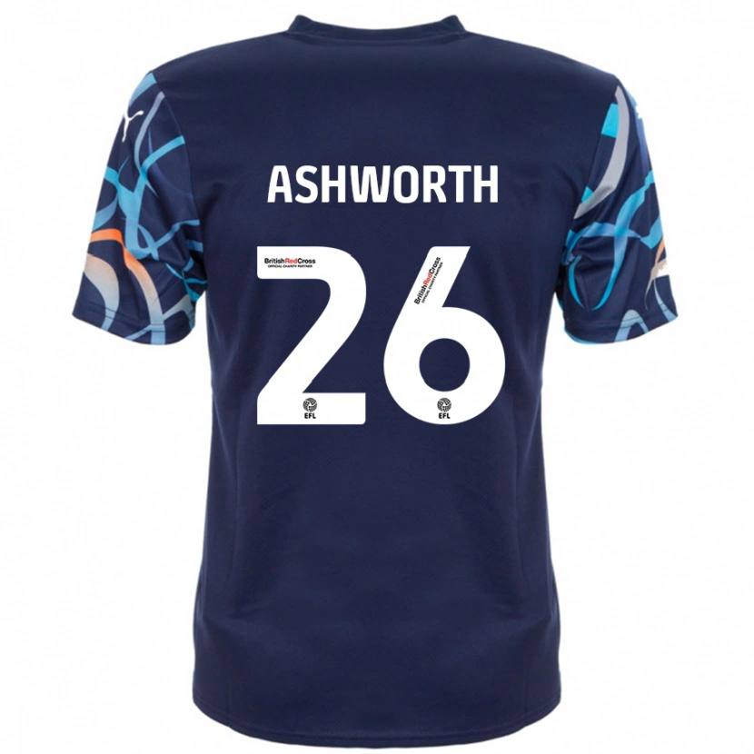 Danxen Niño Camiseta Zac Ashworth #26 Azul Marino 2ª Equipación 2024/25 La Camisa