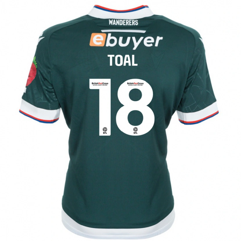 Danxen Niño Camiseta Eoin Toal #18 Verde Oscuro 2ª Equipación 2024/25 La Camisa