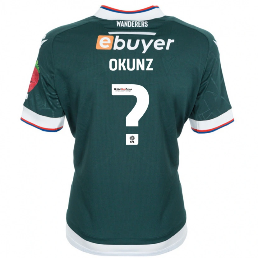 Danxen Niño Camiseta Danny Okunz #0 Verde Oscuro 2ª Equipación 2024/25 La Camisa