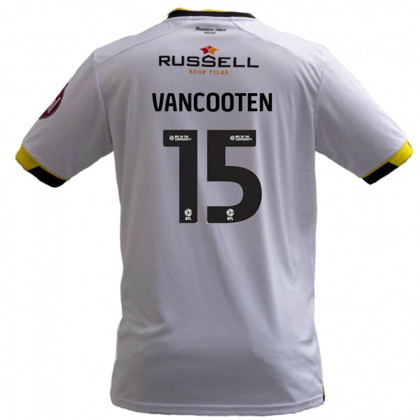 Danxen Niño Camiseta Terence Vancooten #15 Blanco 2ª Equipación 2024/25 La Camisa