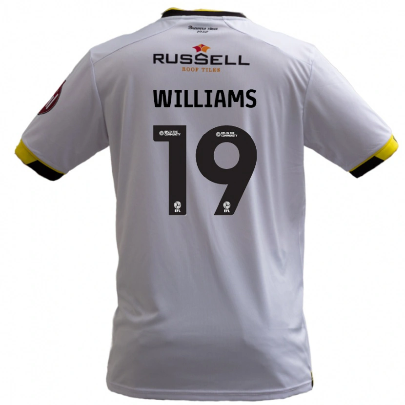 Danxen Niño Camiseta Dylan Williams #19 Blanco 2ª Equipación 2024/25 La Camisa