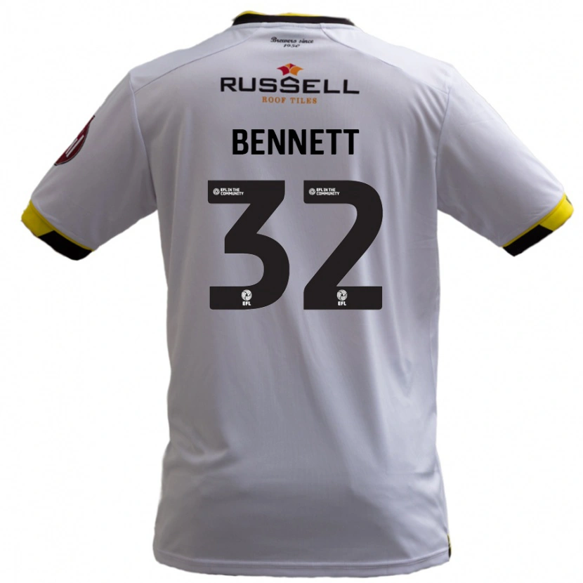 Danxen Niño Camiseta Mason Bennett #32 Blanco 2ª Equipación 2024/25 La Camisa