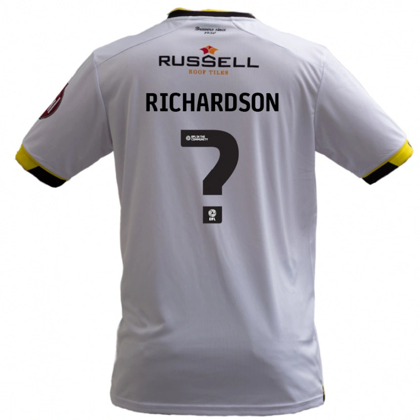 Danxen Niño Camiseta Matty Richardson #0 Blanco 2ª Equipación 2024/25 La Camisa