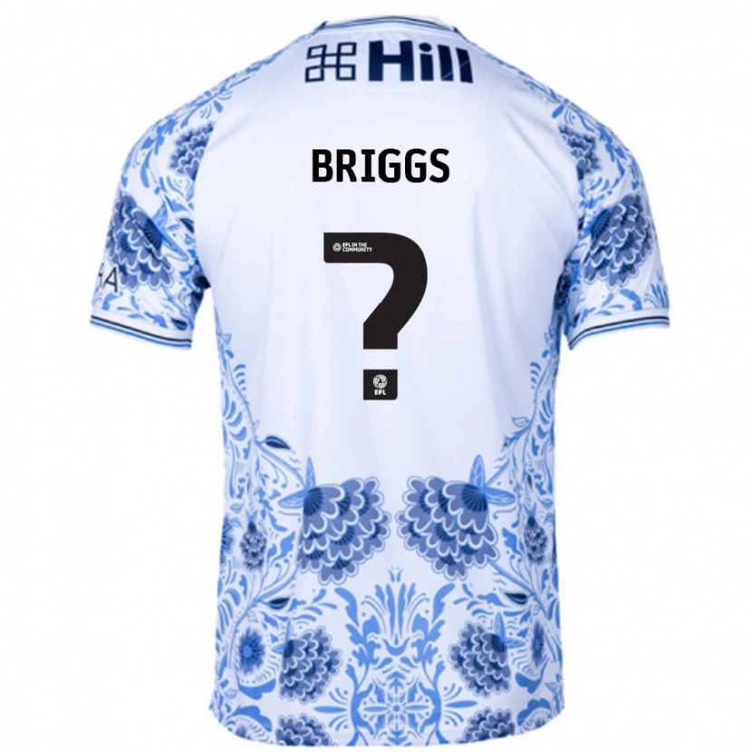 Danxen Niño Camiseta Jj Briggs #0 Blanco Azul 2ª Equipación 2024/25 La Camisa