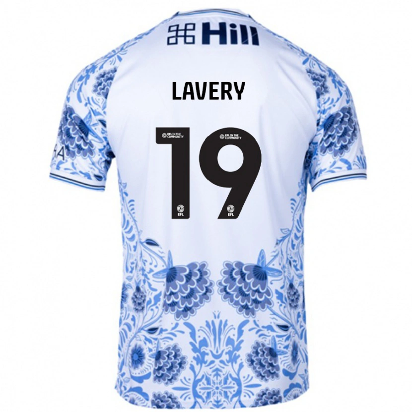 Danxen Niño Camiseta Shayne Lavery #19 Blanco Azul 2ª Equipación 2024/25 La Camisa