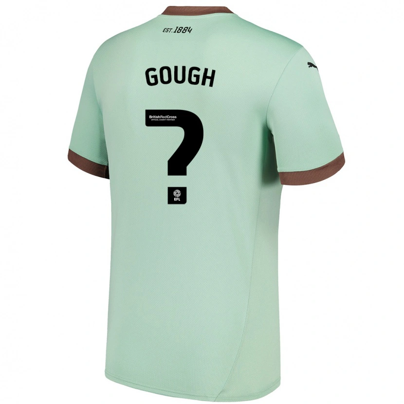 Danxen Niño Camiseta Billy Gough #0 Verde Pálido 2ª Equipación 2024/25 La Camisa