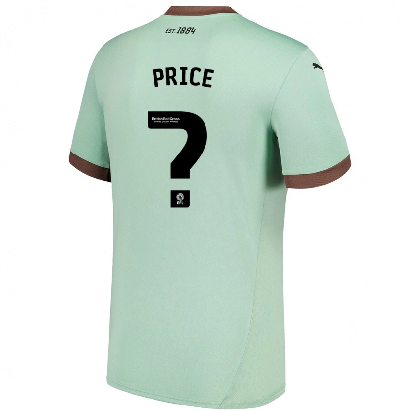 Danxen Niño Camiseta Harley Price #0 Verde Pálido 2ª Equipación 2024/25 La Camisa