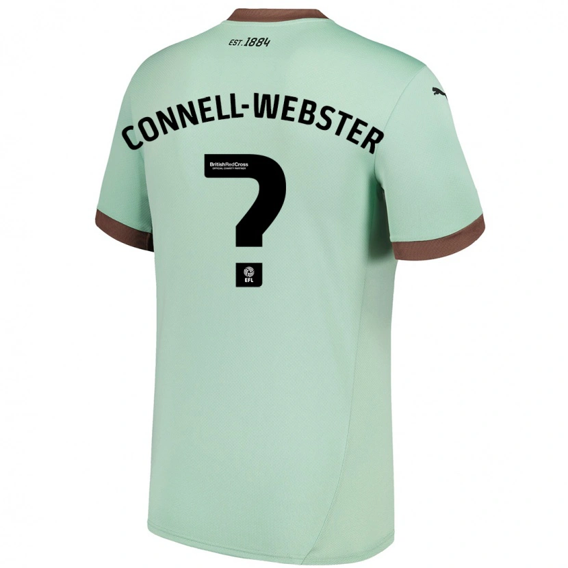 Danxen Niño Camiseta Braidy Connell-Webster #0 Verde Pálido 2ª Equipación 2024/25 La Camisa