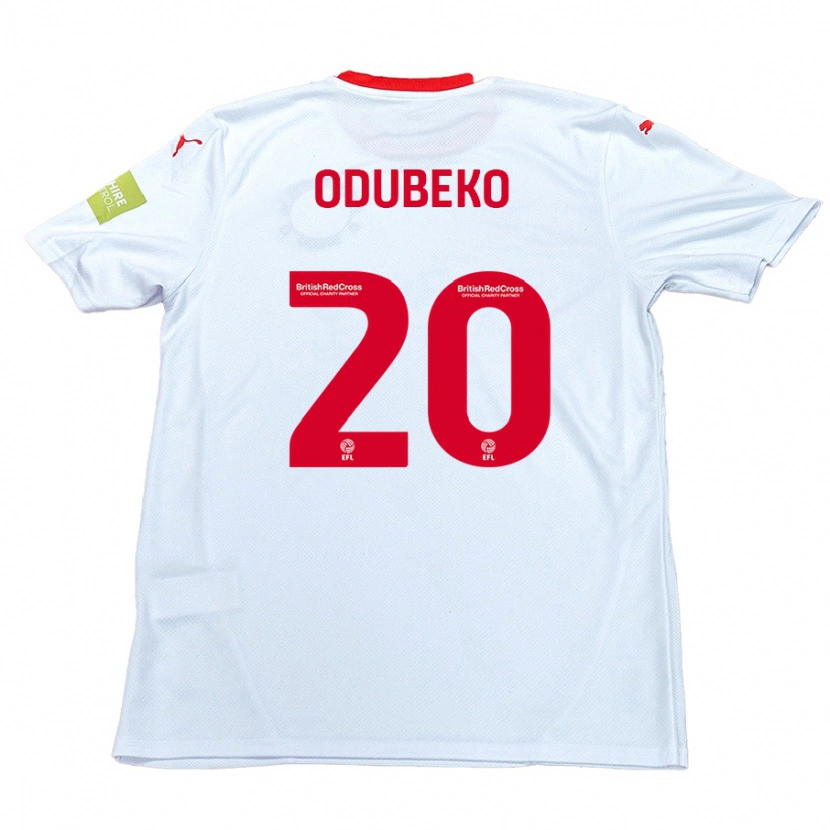 Danxen Niño Camiseta Mipo Odubeko #20 Blanco 2ª Equipación 2024/25 La Camisa