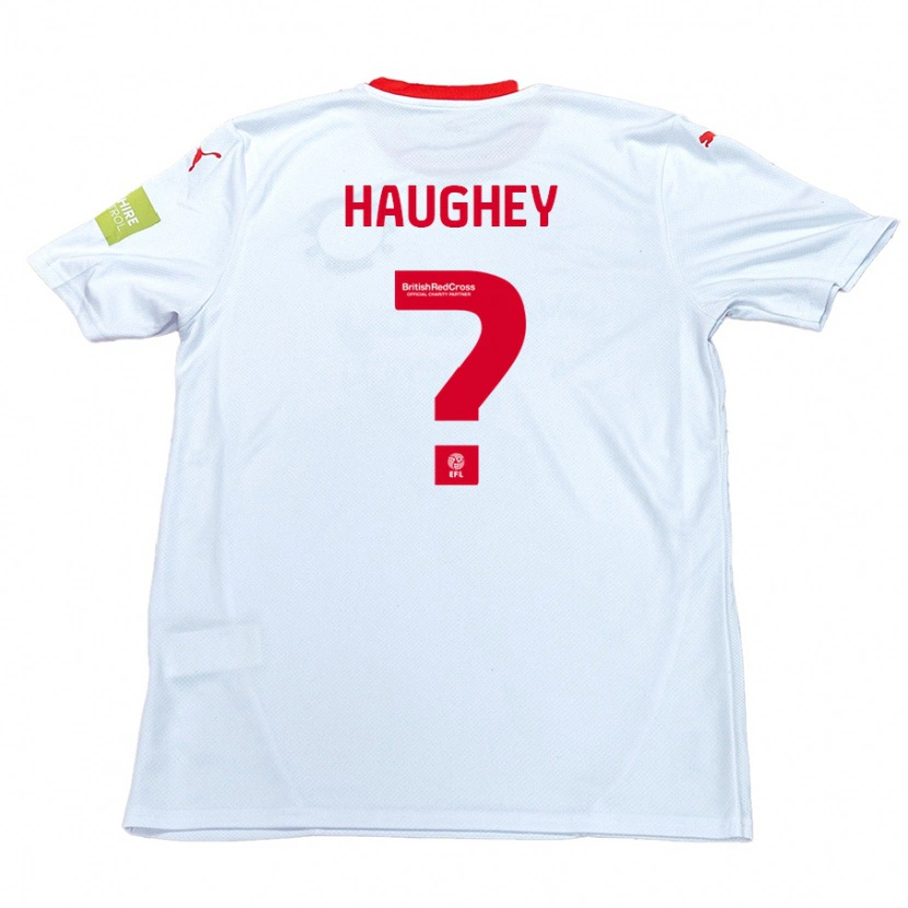 Danxen Niño Camiseta Conor Haughey #0 Blanco 2ª Equipación 2024/25 La Camisa