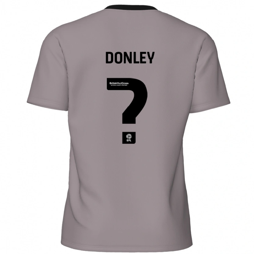 Danxen Niño Camiseta Jamie Donley #0 Gris 2ª Equipación 2024/25 La Camisa