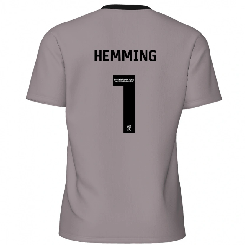 Danxen Niño Camiseta Zach Hemming #1 Gris 2ª Equipación 2024/25 La Camisa