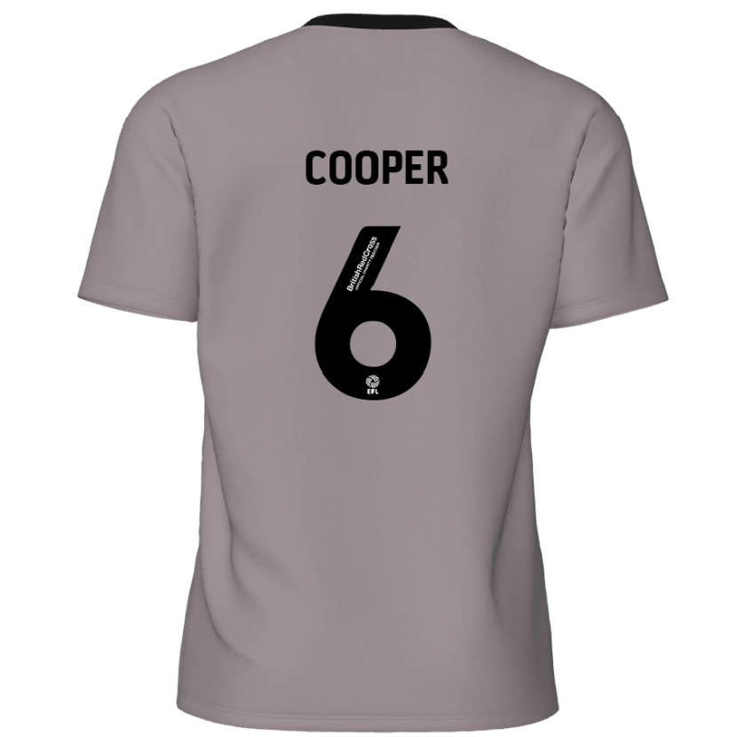 Danxen Niño Camiseta Brandon Cooper #6 Gris 2ª Equipación 2024/25 La Camisa