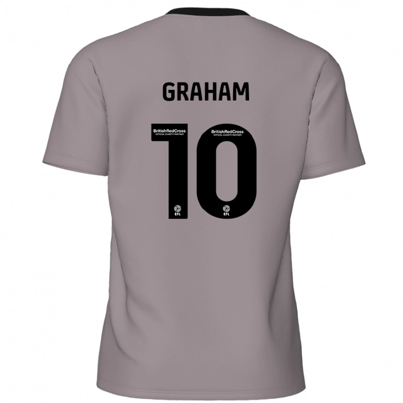 Danxen Niño Camiseta Jordan Graham #10 Gris 2ª Equipación 2024/25 La Camisa