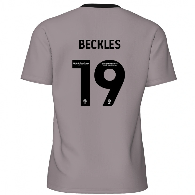 Danxen Niño Camiseta Omar Beckles #19 Gris 2ª Equipación 2024/25 La Camisa