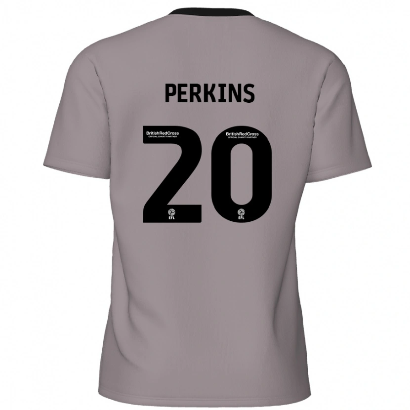 Danxen Niño Camiseta Sonny Perkins #20 Gris 2ª Equipación 2024/25 La Camisa