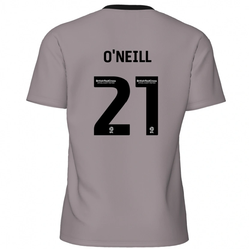 Danxen Niño Camiseta Ollie O'neill #21 Gris 2ª Equipación 2024/25 La Camisa