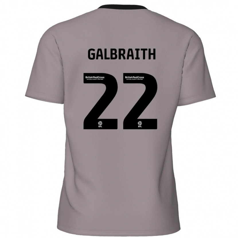 Danxen Niño Camiseta Ethan Galbraith #22 Gris 2ª Equipación 2024/25 La Camisa