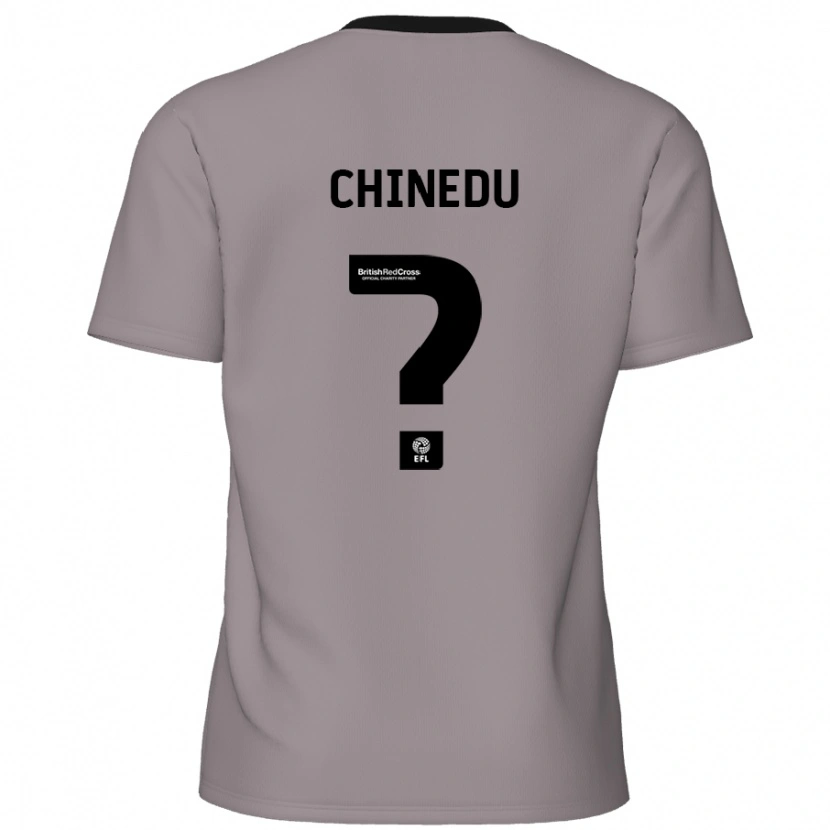 Danxen Niño Camiseta Phillip Chinedu #0 Gris 2ª Equipación 2024/25 La Camisa