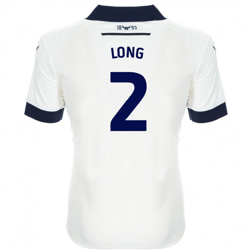 Danxen Niño Camiseta Sam Long #2 Blanco Azul Marino 2ª Equipación 2024/25 La Camisa