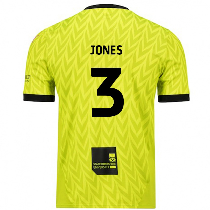 Danxen Niño Camiseta Dan Jones #3 Verde Fluorescente 2ª Equipación 2024/25 La Camisa