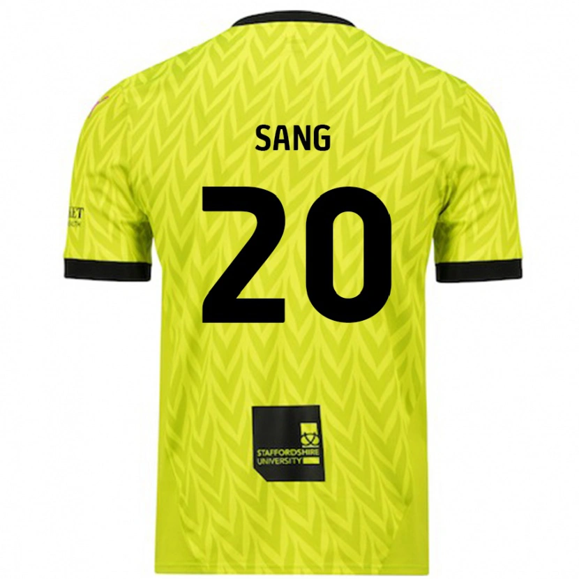 Danxen Niño Camiseta Tom Sang #20 Verde Fluorescente 2ª Equipación 2024/25 La Camisa