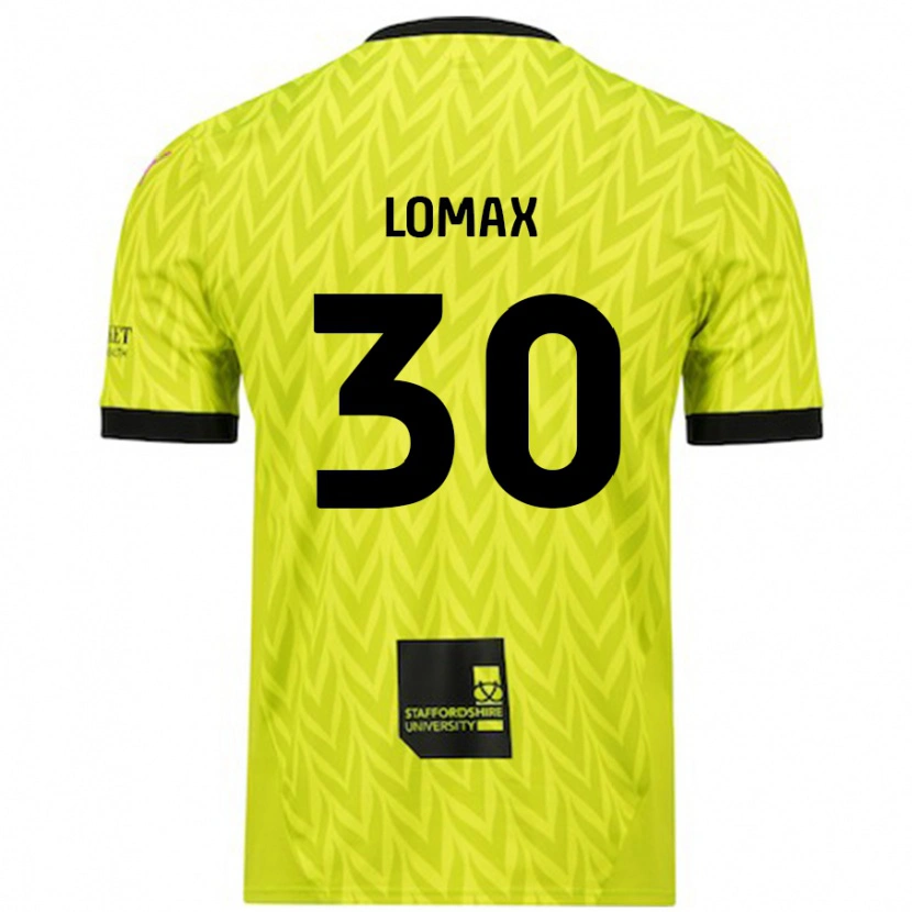 Danxen Niño Camiseta Ben Lomax #30 Verde Fluorescente 2ª Equipación 2024/25 La Camisa