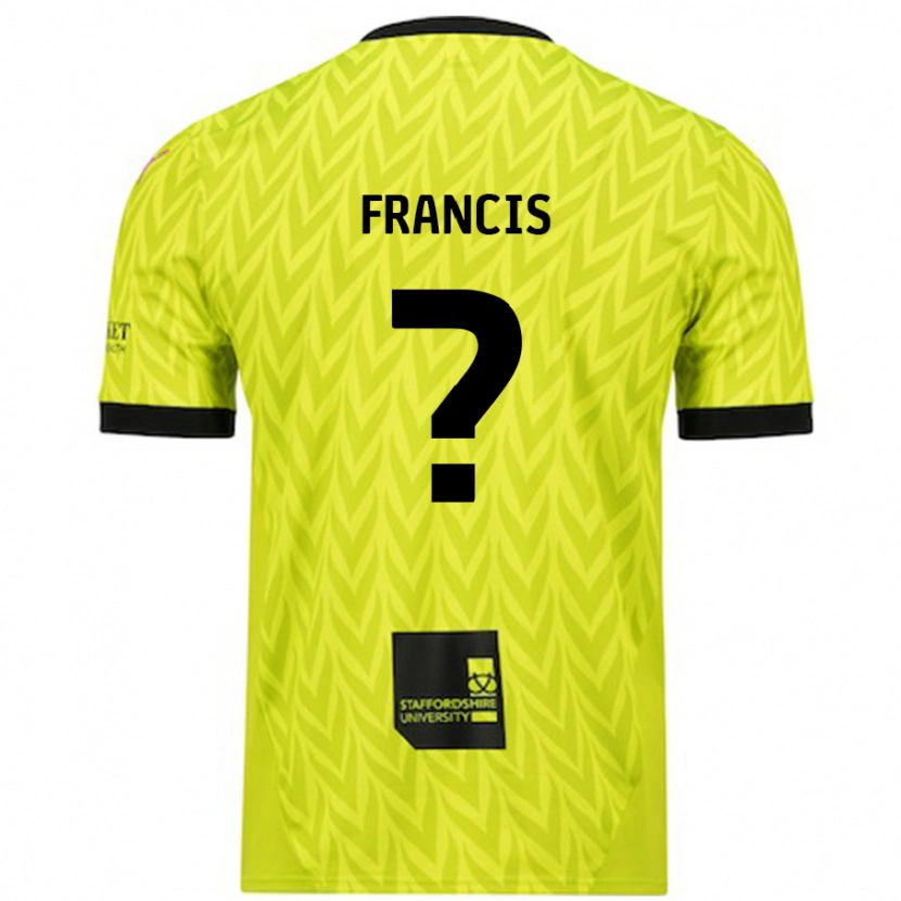 Danxen Niño Camiseta Louis Francis #0 Verde Fluorescente 2ª Equipación 2024/25 La Camisa