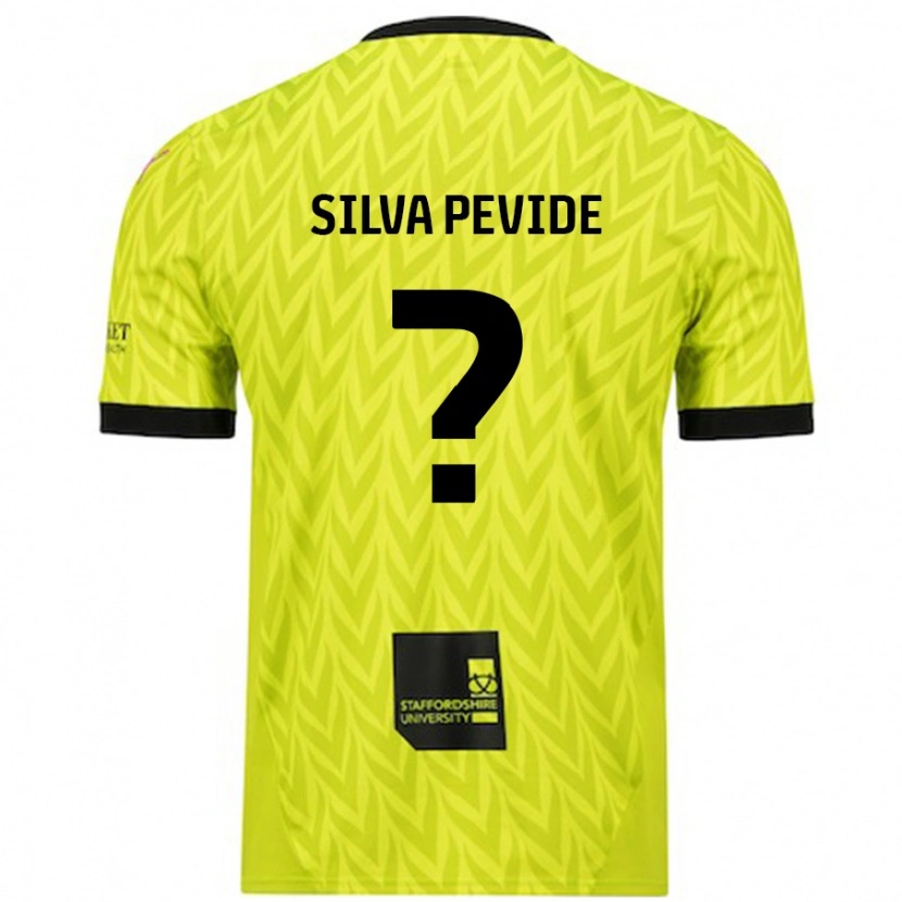 Danxen Niño Camiseta Joao Silva Pevide #0 Verde Fluorescente 2ª Equipación 2024/25 La Camisa