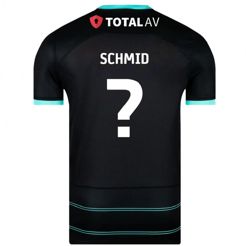 Danxen Niño Camiseta Nicolas Schmid #0 Negro 2ª Equipación 2024/25 La Camisa