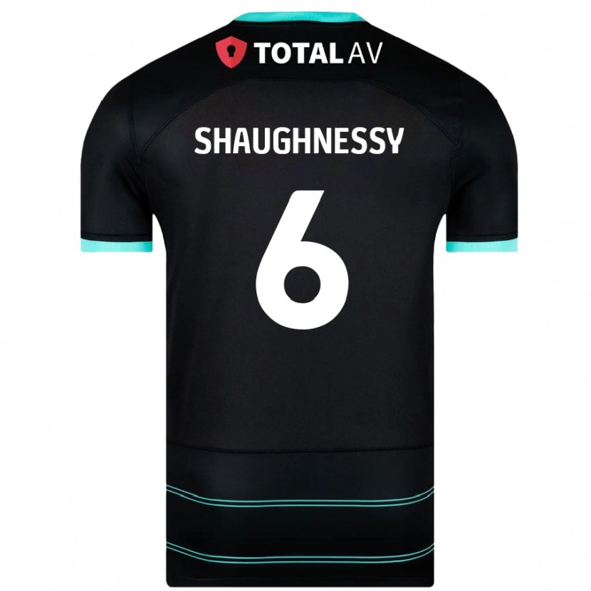 Danxen Niño Camiseta Conor Shaughnessy #6 Negro 2ª Equipación 2024/25 La Camisa