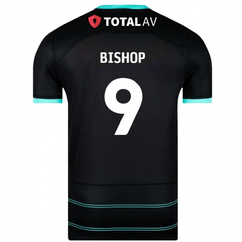 Danxen Niño Camiseta Colby Bishop #9 Negro 2ª Equipación 2024/25 La Camisa